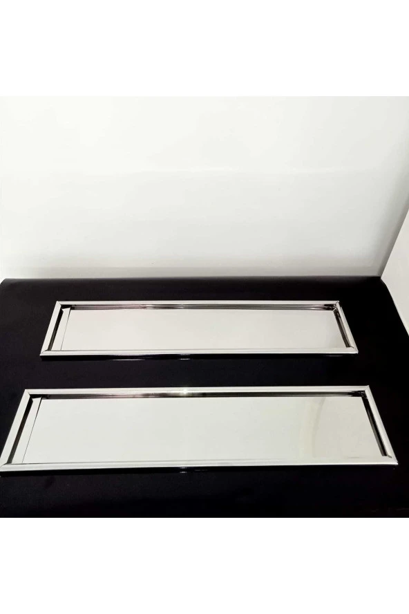 Paslanmaz Krom Plakalık Metal Nikelaj 2 Li Set