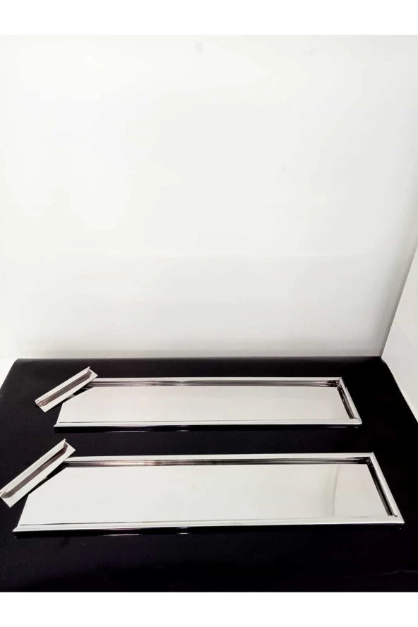 Paslanmaz Krom Plakalık Metal Nikelaj 2 Li Set - 2