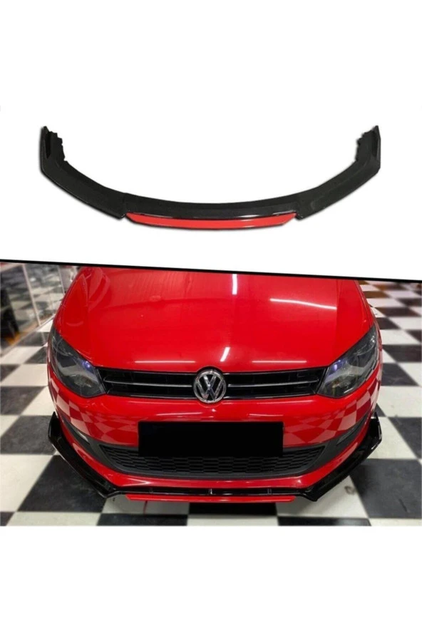 Volkswagen Oto Tuning Polo 2014-18 Aksesuar 4 Parça Tampon Ön Lip