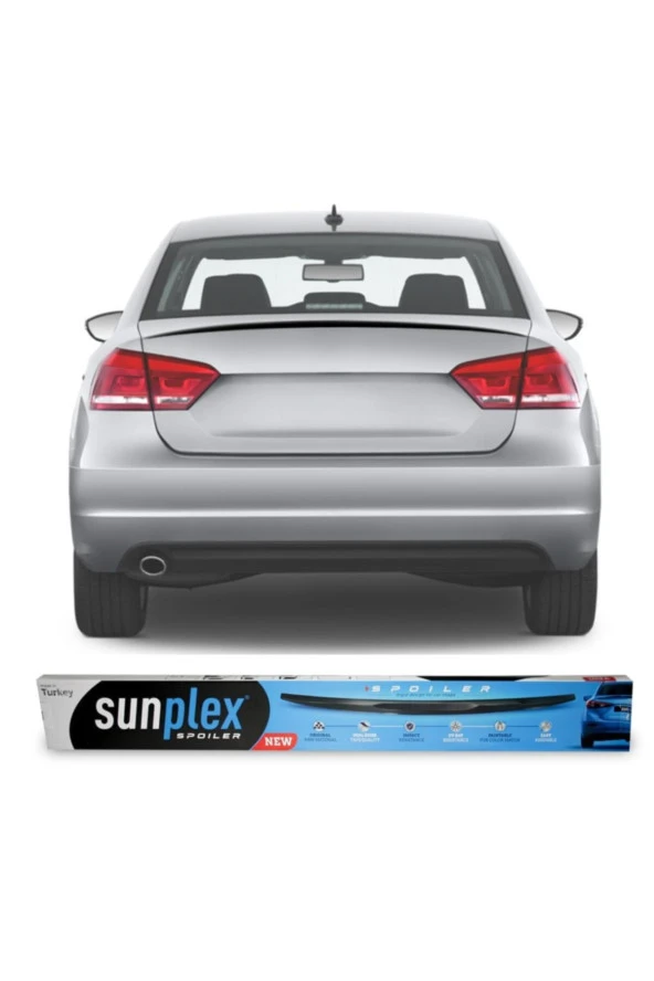Volswagen Passat B7 Spoiler Piano Black Sunplex A+ Kalite