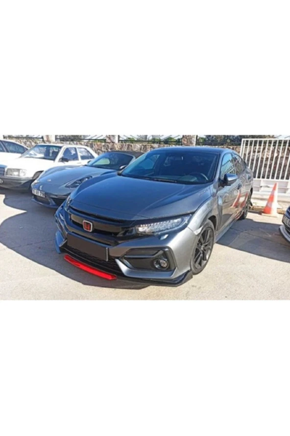 Civic Fc5 - Fk7 Ön Lip Kırmızı 4 Parça ürün görseli
