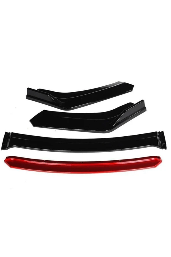 Universal 4 Parça Lip Piano Black Kırmızı Dilli Uyumlu