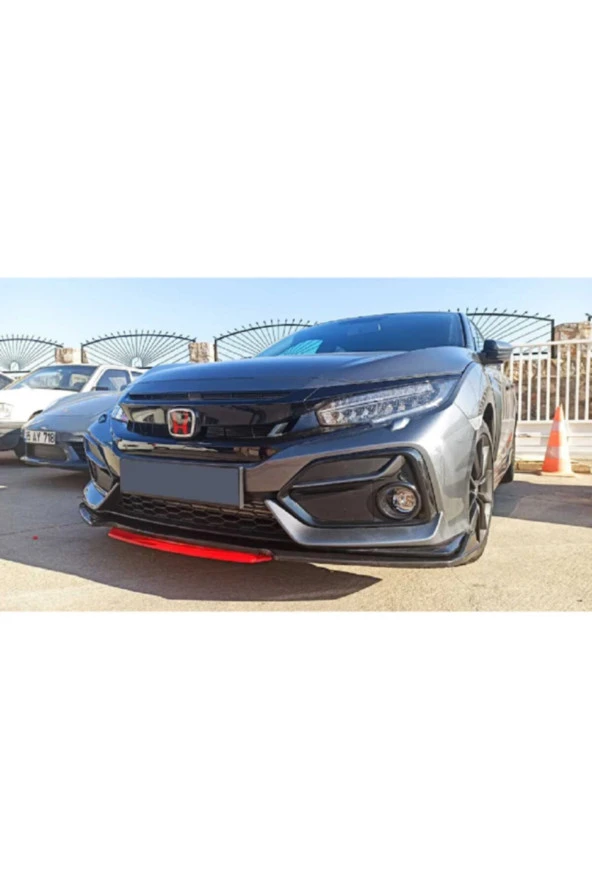 Civic Fc5 - Fk7 Ön Lip Kırmızı 4 Parça - Resim 3