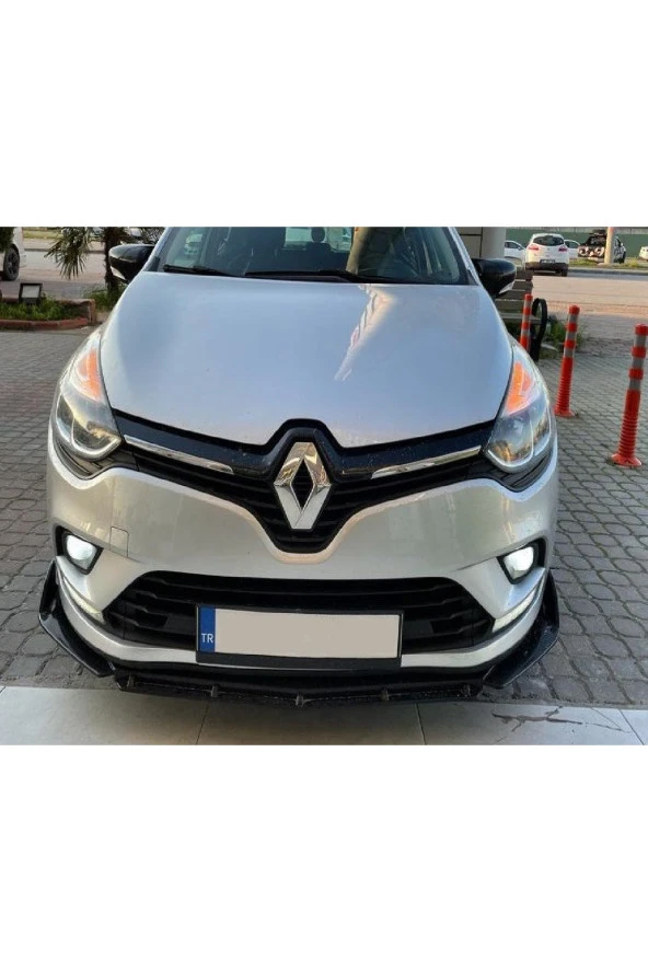 4 Parça Renault Clio 4 - Ön Lip Kırmızı-sarı-mavi Dilli - Resim 2