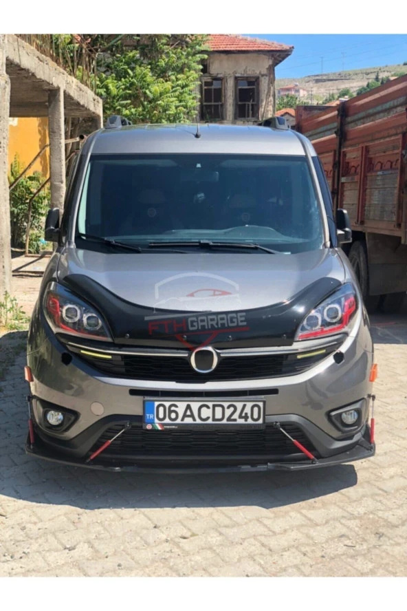 Fiat Doblo 4 Ön Lip - Esnek 3 Parça Kanatlı Ön Lip ürün görseli