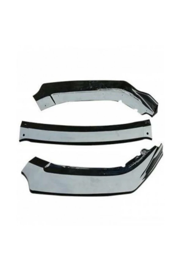 Seat Leon Mk3 Ön Lip - Esnek 3 Parça Kanatlı Lip - Resim 3