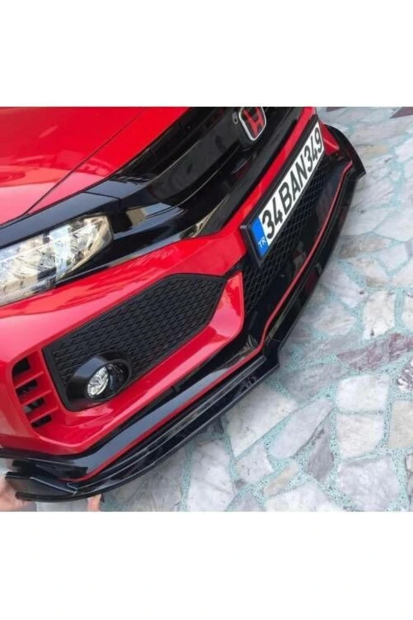 Civic Fc5 Typer 3 Parça Ön Lip (plastik)