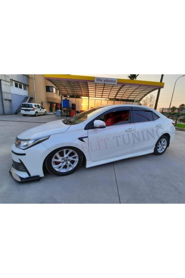 Toyota Corolla Ön Lip Yeni Kasa Piano Black Tampon Eki 3 Parca