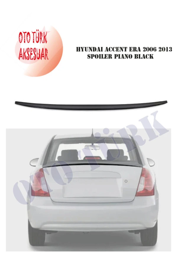 Hyundaı Accent Era 2006 2013 Spoiler Piano Black