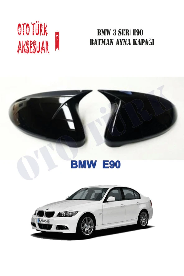 Bmw 3 E90 Yarasa Batman Ayna Kapağı 2006-2013 MAKYAJLI Kasalar İçin