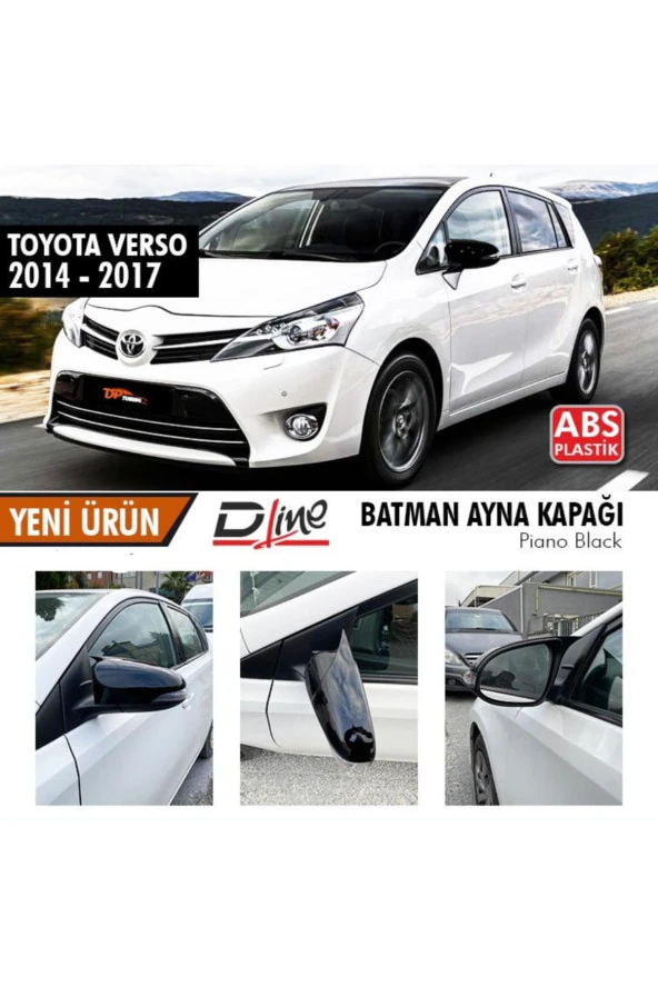 TOYOTA VERSO 2014-2017 YARASA BATMAN AYNA KAPAĞI PİANO BLACK