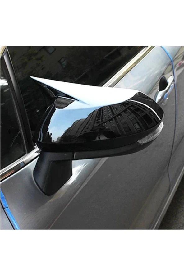 TOYOTA AURİS 2013-2018 YARASA BATMAN AYNA KAPAĞI PİANO BLACK - Resim 2