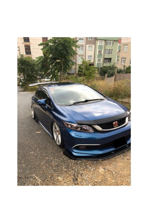 Honda Civic Fb7 Yarasa Ayna Kapağı, Parlak Siyah, Abs Plastik - Resim 2