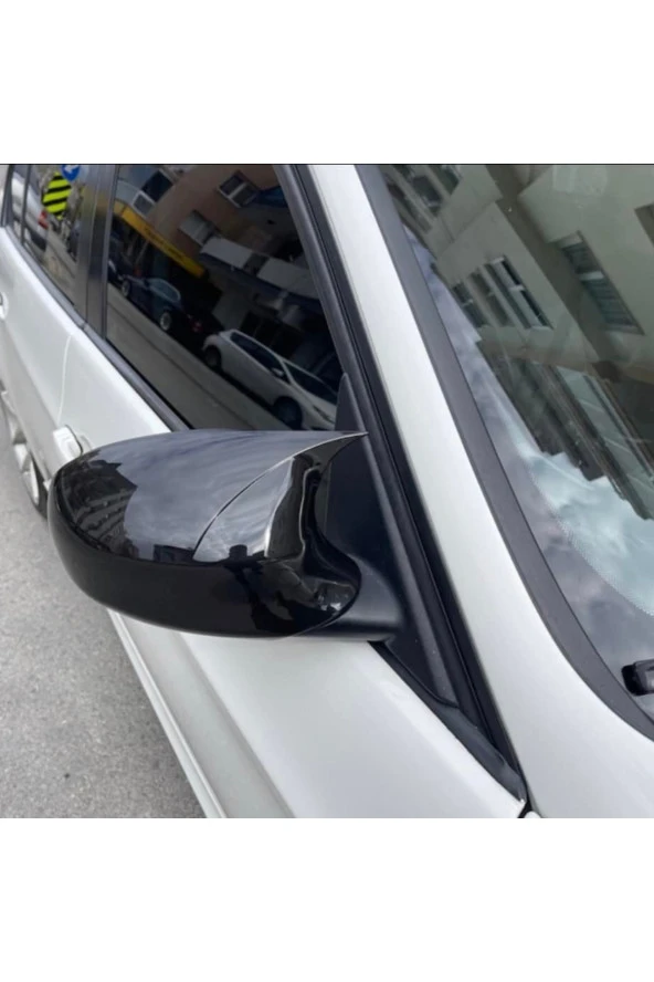 Bmw E90 Uyumlu Makyajlı Kasa Batman Yarasa Ayna Kapağı Piano Black Abs Plastik - Resim 2