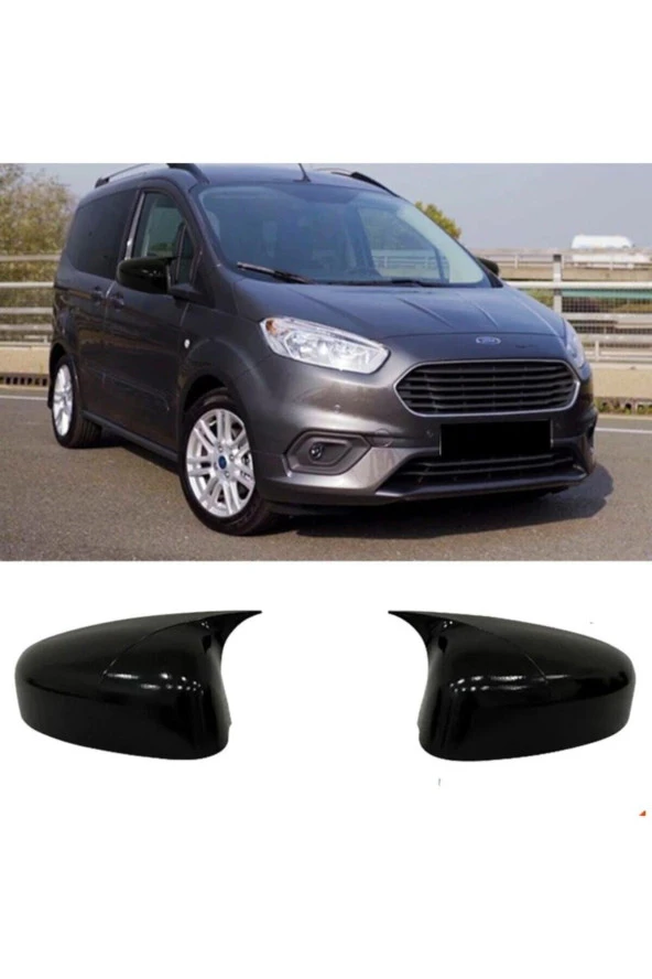 Ford Courier Yarasa Ayna Kapağı Piano Black Parlak 2014-2016