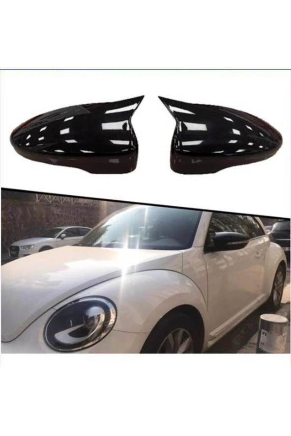 Volkswagen Jetta Mk6 Golf Mk6 Scirocco Passat B7 Ve Cc 2011-2014 Yarasa Ayna Kapağı, Parlak Siyah - Resim 2