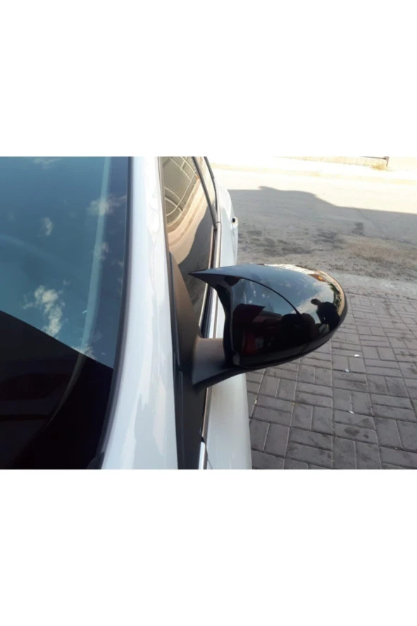 Citroen C-elysee Batman Yarasa Ayna Kapağı Piano Black - Resim 2