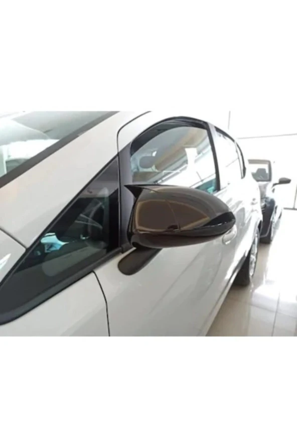 Opel Corsa D Yarasa Ayna Kapağı - Parlak Siyah Abs Plastik ürün görseli
