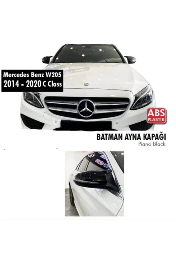Mercedes Benz W205 2014-2020 C Class Yarasa Batman Ayna Kapağı - Resim 2