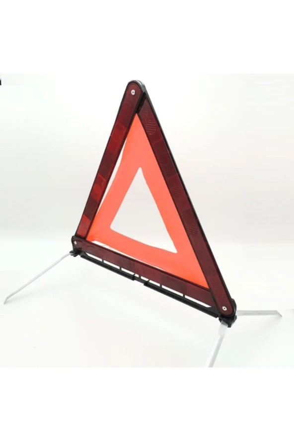 * Avrupa Standartlarına Uygun Fosforlu Üçgen Reflektör -demir Ayaklı - Resim 3