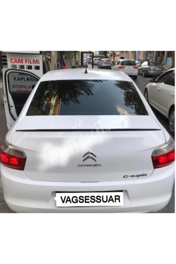 Citroen C Elysee Bagaj Üstü Spoiler Bagaj Çıtası Pianoblack