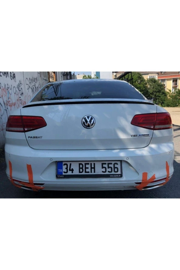 Vw Passat B8 Bagaj Üstü Spoiler Bagaj Çıtası Pianoblack - 2