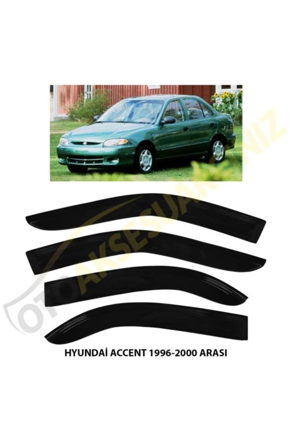 Hyundaı Accent 1995 - 2000 Yumurta Kasa Cam Rüzgarlığı 4 Lü