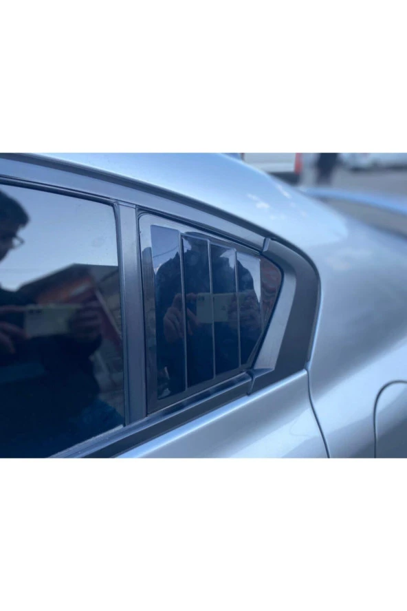 Honda Civic Fb7 Kelebek Cam Kaplama Vizörü Piano Black 2012-2015 - Resim 3