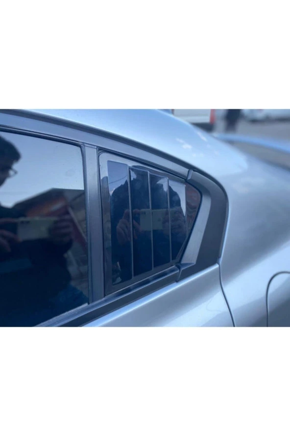 Honda Civic Fb7 Kelebek Cam Kaplama Vizörü Piano Black 2012-2015 - Resim 3