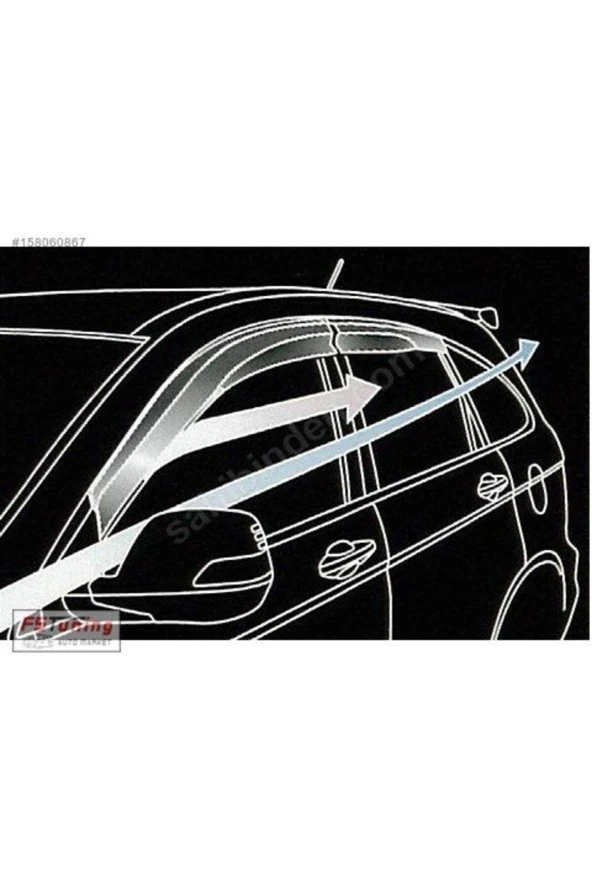 Hyundai Getz Uyumlu Cam Rüzgarlığı 4lü - 2