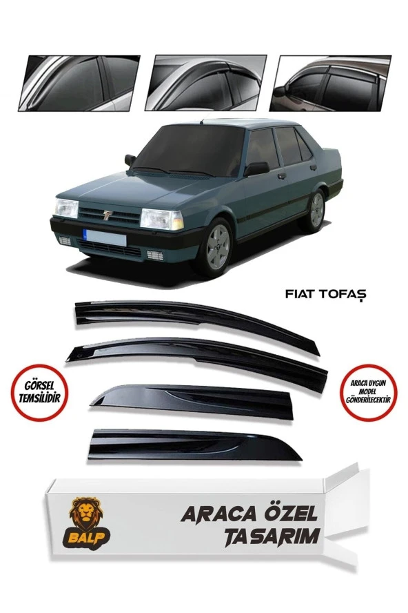 Tofaş Şahin Doğan Kartal 131 Cam Rüzgarlığı Rüzgarlık Mügen Tip 4lü - 1