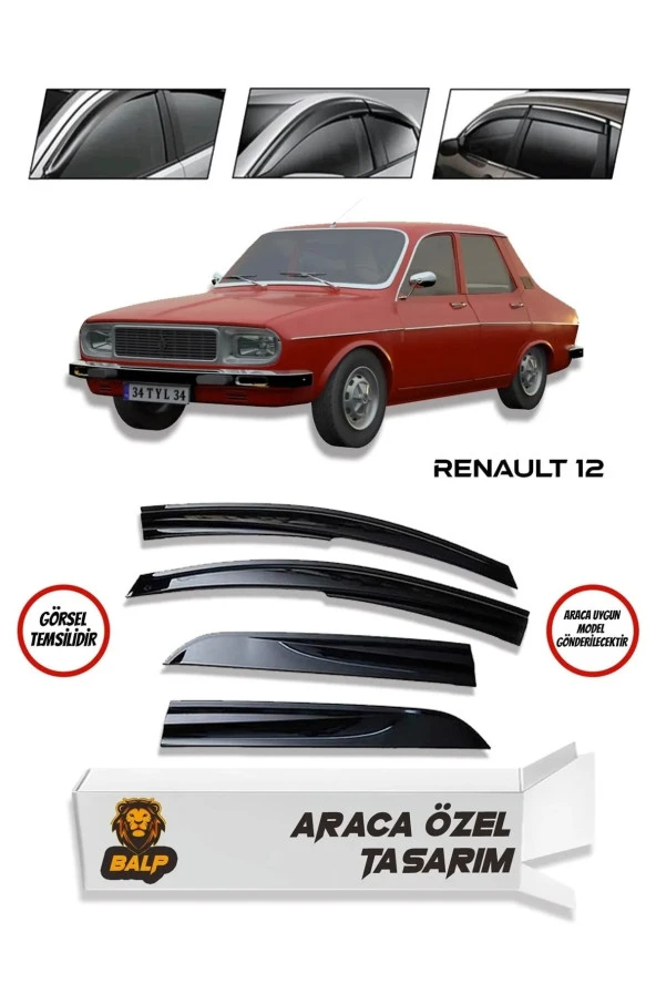 Renault Toros Cam Rüzgarlığı 4 Lü Takım