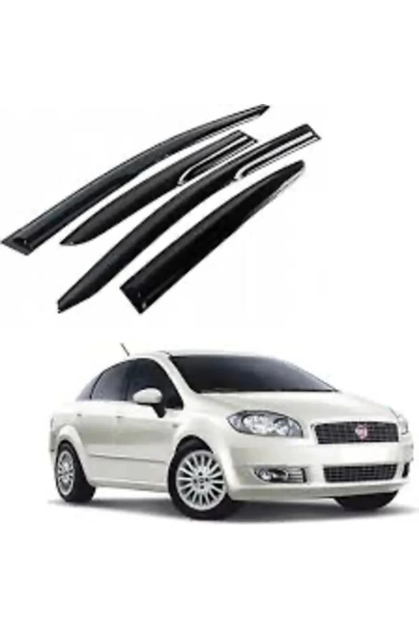 Fiat Linea Cam Rüzgarlığı Mugen 4 Lü Set Ön Arka