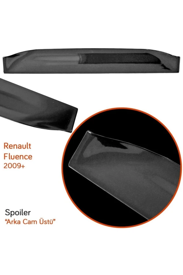 Renault Fluence 2009+ Arka Cam Üstü Spoiler - Resim 2
