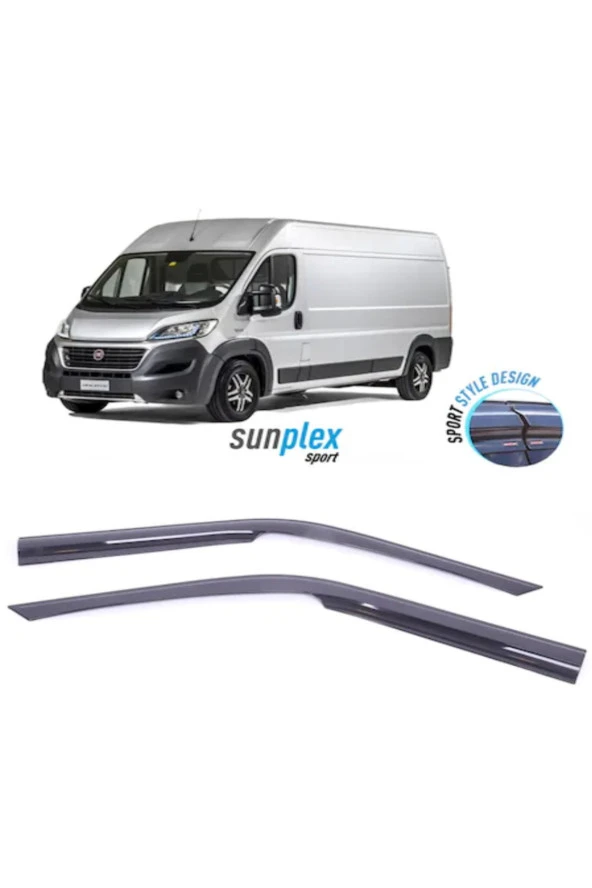 Fiat Ducato Jumper Boxer Mügen Cam Rüzgarlığı 2006-2017 Ön2 Parça - Resim 2