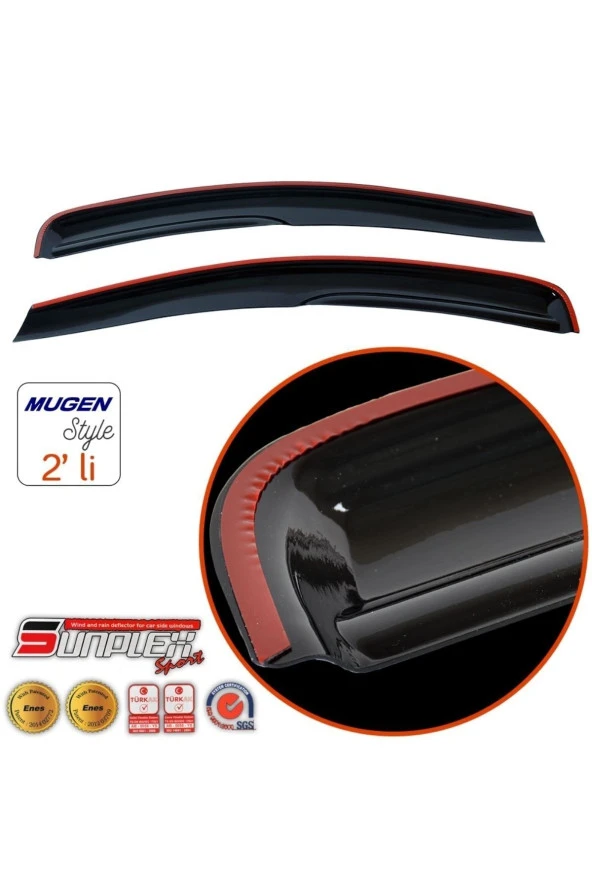 Sp-s-22 Ford Transit Connect 2002-2014 Sport Style Cam Rüzgarlığı 2 Li - Resim 2