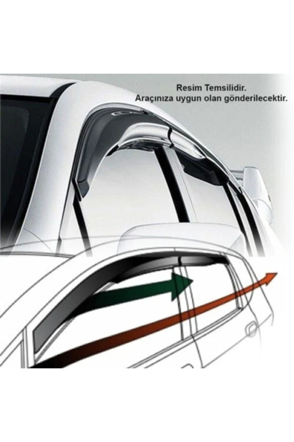 Sunplex Fiat Ducato Sunplex Mugen Tip 2li Cam Rüzgarlığı - Resim 3