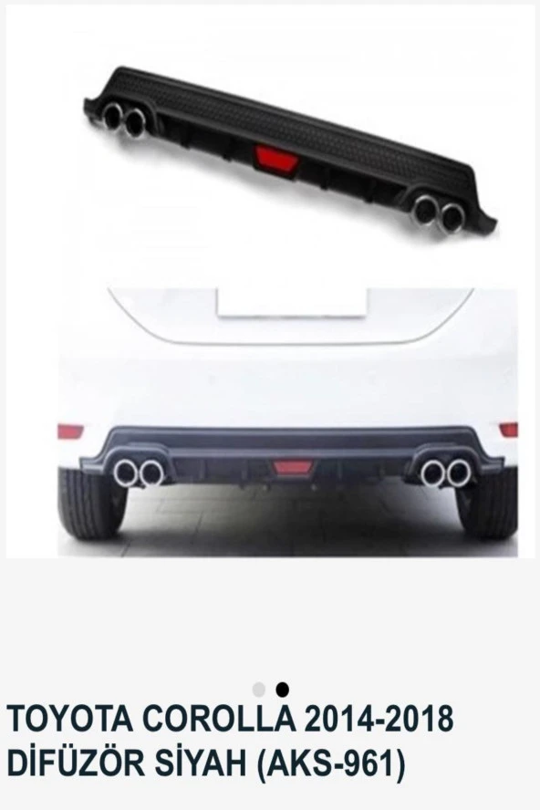 Toyota Corolla Difüzör Siyah - Resim 2