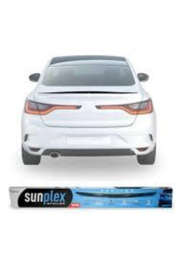 Renault Megane4 Bagaj Üstü Spoiler Piano Black - Resim 2