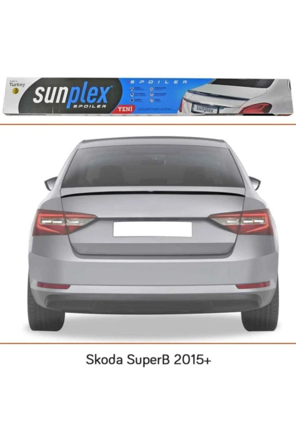 Skoda Superb Bagaj Üstü Spoiler Piano Black