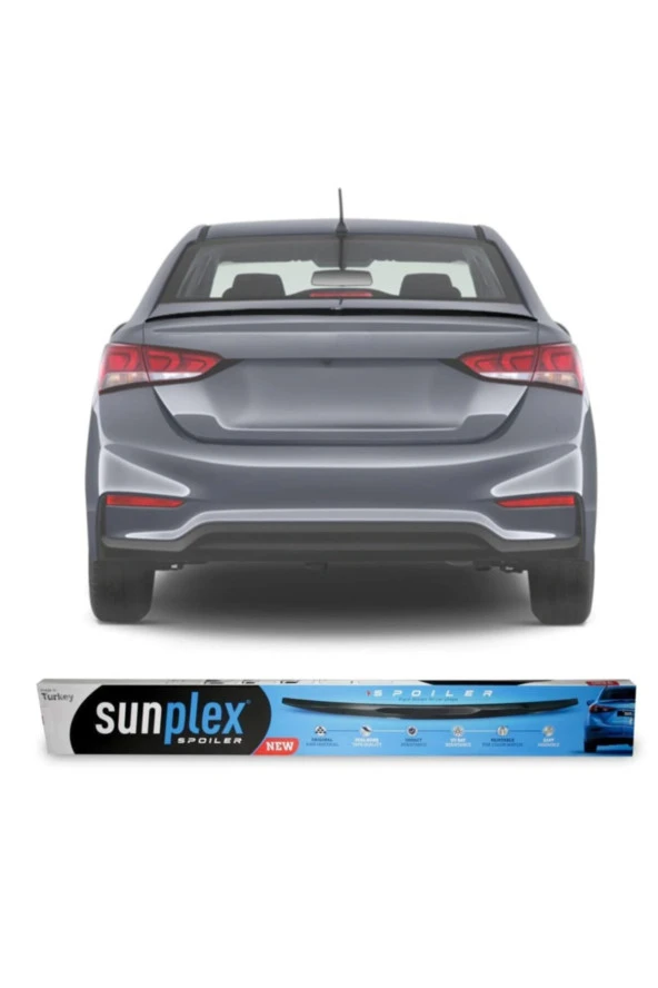 Hyundai Accent Blue Bagaj Üstü Spoiler Piano Black 11-18