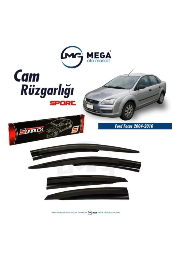 Ford Focus 2 2004-2010 Sedan Hb Cam Rüzgarlık Mugen Ti?p ürün görseli