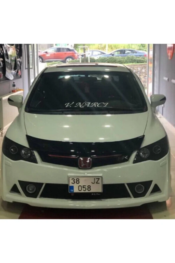 Honda Civic Fd6 Kaput Rüzgarlığı Kaput Koruma 3.2 Mm Kalın Plastik - Resim 2