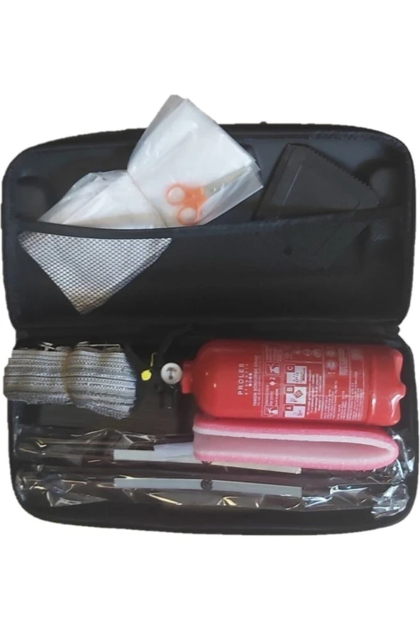 Araç Muayene Çantası, Yangın Tüpü Lüks Eva Trafik Seti, - Resim 3