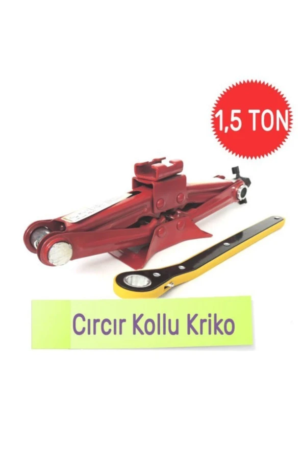 Oto Kriko Cırcır Kollu Makas Kaldırma Akordiyon Araç 1,5 Ton - Resim 2