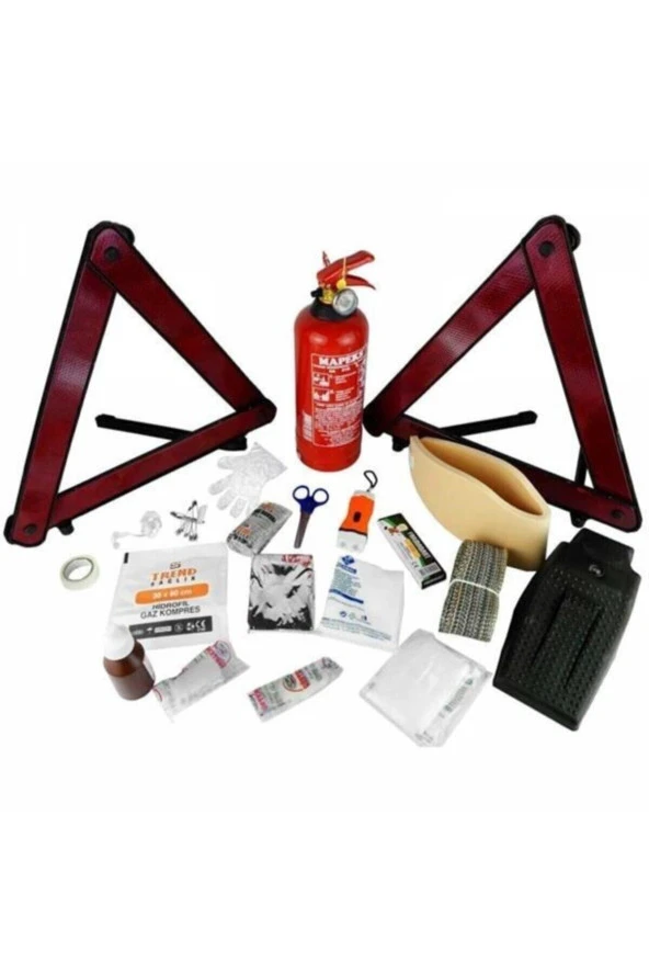 Trafik Seti Çantalı Lüx Set Yangın Söndürücülü Ikaz Yelekli Bll6971kawxq ürün görseli