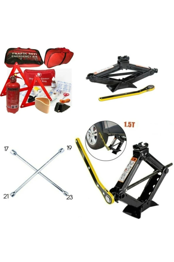 Trafik Seti +kriko +bijon Anahtarı 3lü Full Set Yönetmeliğe Uygun - Resim 2