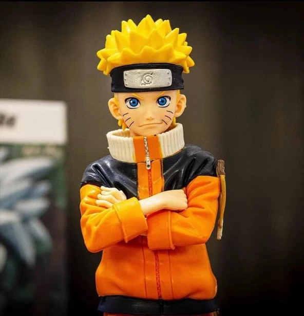 Anime Naruto Uzumaki 25 cm Değişim Kafa Karakter Figür Oyuncak Biblo - Resim 9