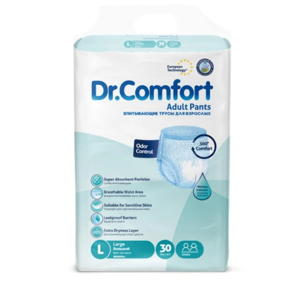 Dr.Comfort Large Beden 30 Adet Emici Külot Hasta Bezi