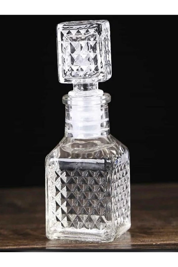 kolonya şişesi alkol şişesi kare kristal 10 adet 50 ml 4,5 *10,6 cm